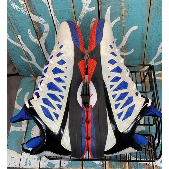 2012 Nike Jordan CP3 VI - White/Sport Red-Black-Game Royal Mens Sz 12.5 Athletic - Picture 6 of 10